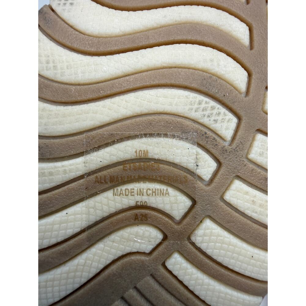 Earth Origins Beige Leather Floral Cut-Out Thong Slip On Sandals Comfort US 10M - Picture 7 of 11